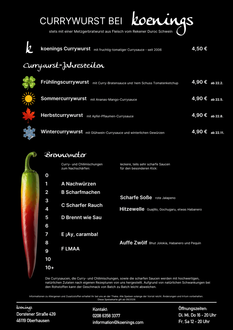 Currywurst bei koenings - Brennometer
