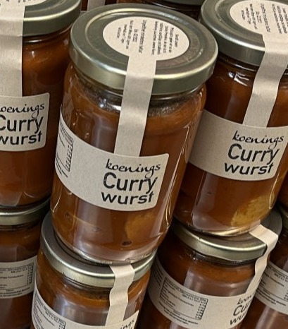 koenings einkaufen Currywurst im Glas Whisky Galloway Bolognese Pottlikör